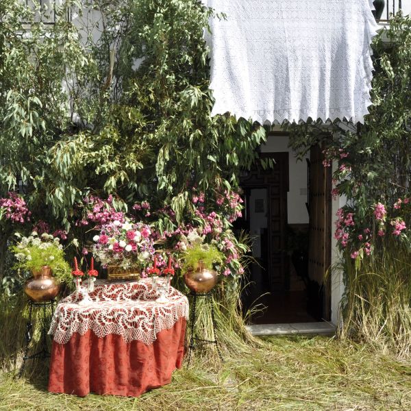 Imagen de un altar donde el Santísimo, para a descansar y orar.